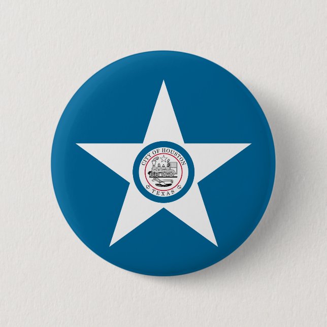 Flag of city of Houston, Texas Button (Front)