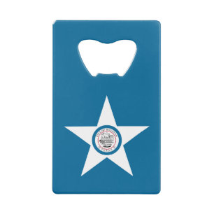 Flag of city of Houston, Texas Credit Card Bottle 