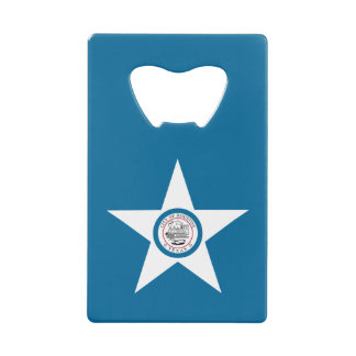 Flag of city of Houston, Texas Credit Card Bottle