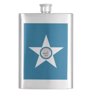 Flag of city of Houston, Texas Flask
