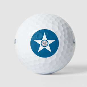 Flag of city of Houston, Texas Golf Balls