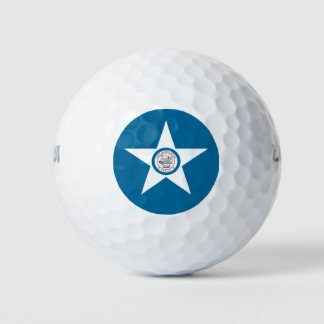 Flag of city of Houston, Texas Golf Balls