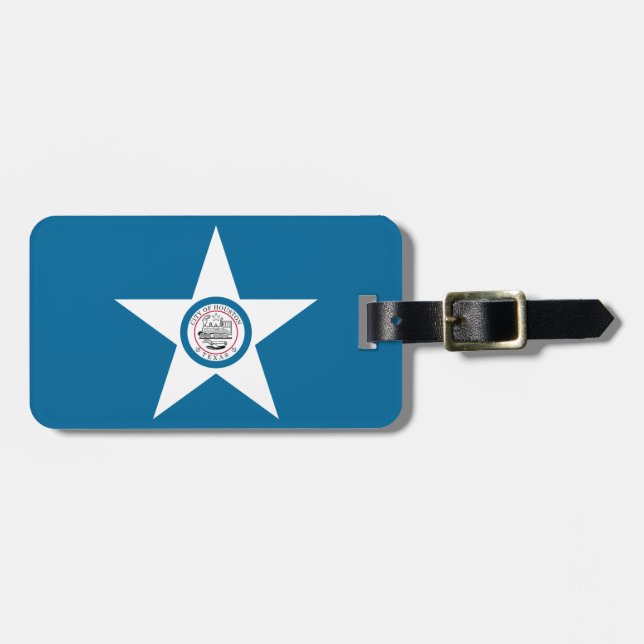 Flag of city of Houston, Texas Luggage Tag (Front Horizontal)