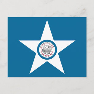 Flag of city of Houston, Texas Postcard