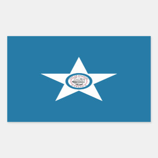 Flag of city of Houston, Texas Rectangular Sticker