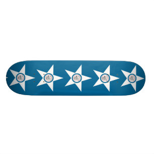 Flag of city of Houston, Texas Skateboard