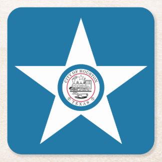 Flag of city of Houston, Texas Square Paper Coaste Square Paper Coaster