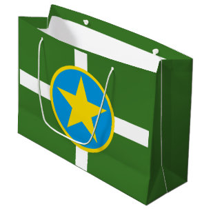 Flag of city of Jackson, Mississippi Large Gift Ba Bag