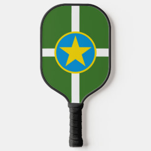 Flag of city of Jackson, Mississippi  Pickleball Paddle