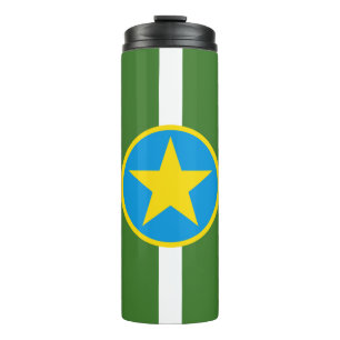 Flag of city of Jackson, Mississippi Thermal Tumbl Thermal Tumbler