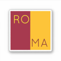 Flag of city of Rome, Italy