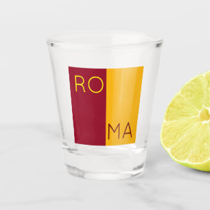 Flag of city of Rome, Italy Shot Glass