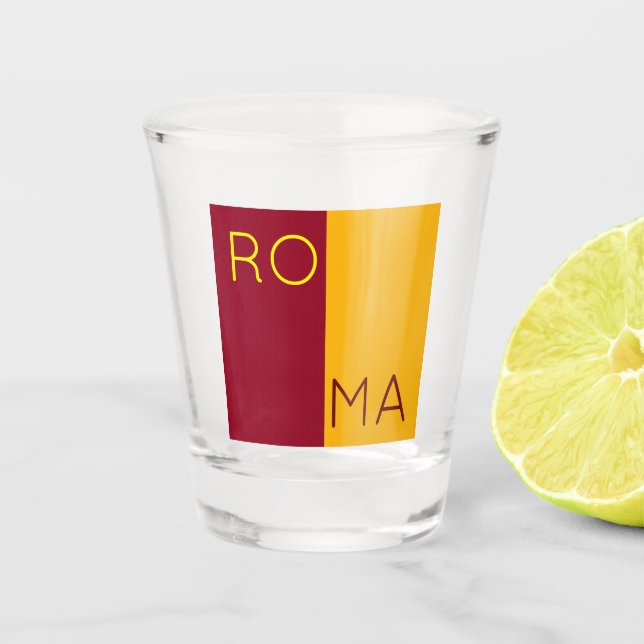 Flag of city of Rome, Italy Shot Glass (Front)