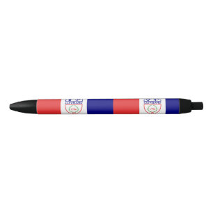 Flag of Cleveland, Ohio Black Ink Pen