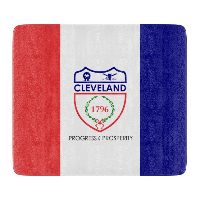 Flag of Cleveland (Ohio) Cutting Board (Front)