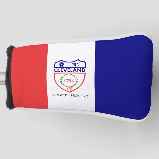Flag of Cleveland, Ohio Golf Head Cover (Front)
