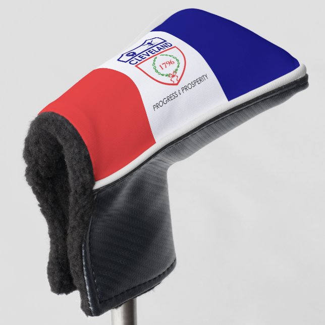 Flag of Cleveland, Ohio Golf Head Cover (3/4 Front)