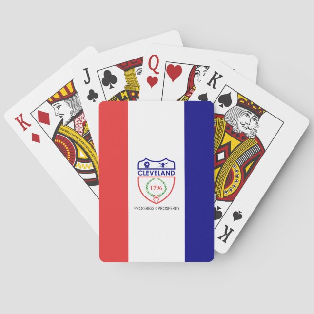 Flag of Cleveland, Ohio Playing Cards (Back)