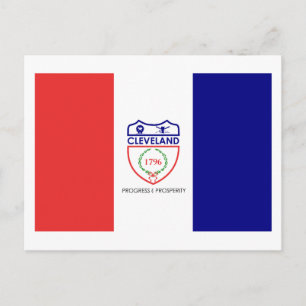 Flag of Cleveland, Ohio Postcard