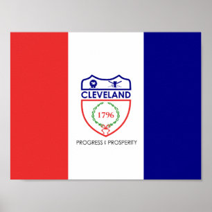 Flag of Cleveland, Ohio Poster