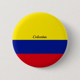 Flag of Colombia 6 Cm Round Badge