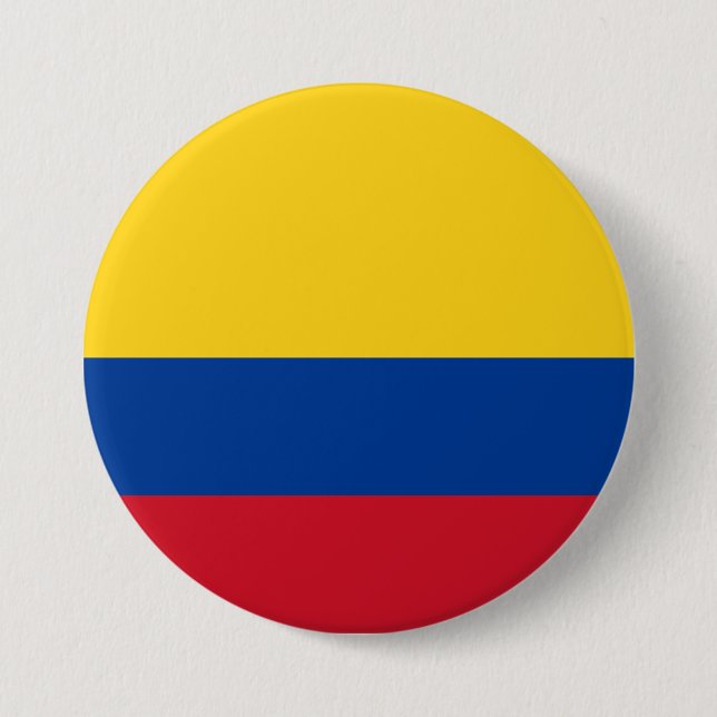 Flag of Colombia 7.5 Cm Round Badge (Front)