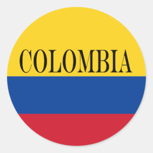 Flag of Colombia Bandera De Colombia Classic Round Sticker