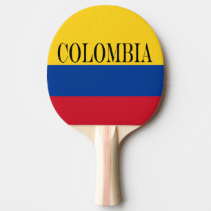 Flag of Colombia Bandera De Colombia Ping Pong Paddle
