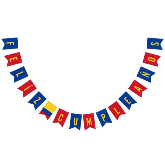 Flag of Colombia Birthday Party Decorations Zazzle.co.uk