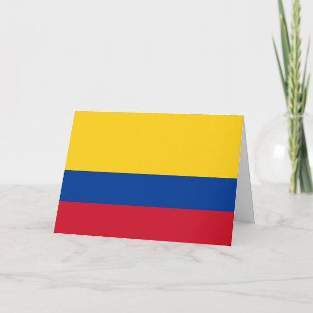 Flag of Colombia Card (Front)