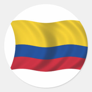 Flag of Colombia Classic Round Sticker