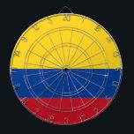Flag of Colombia Dartboard<br><div class="desc">Flag of Colombia - Tricolor Nacional</div>