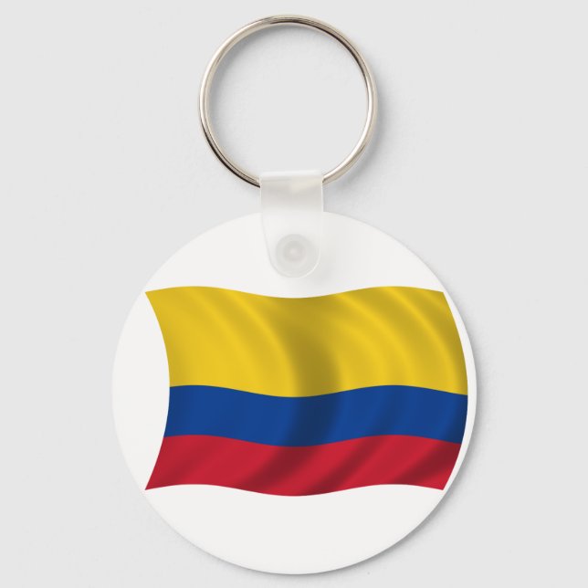 Flag of Colombia Key Ring (Front)