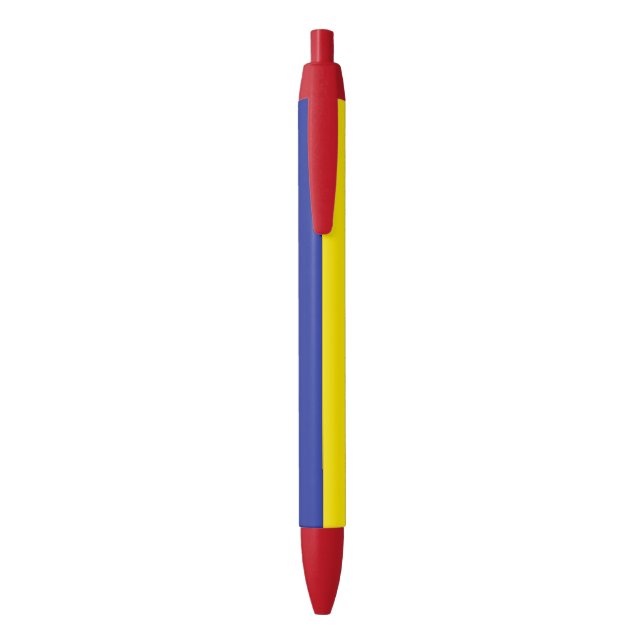 Flag of Colombia, labelled Black Ink Pen (Back (Vertical))