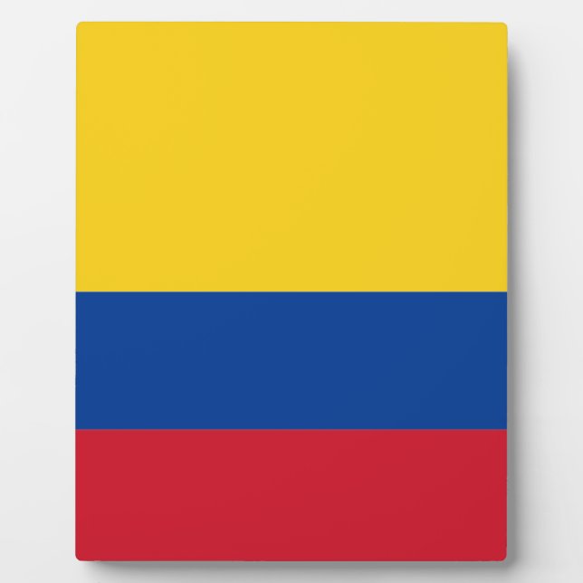 Flag of Colombia Plaque (Front)
