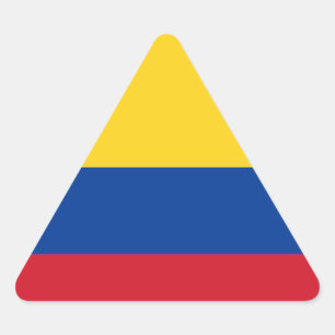 Flag of Colombia Triangle Sticker
