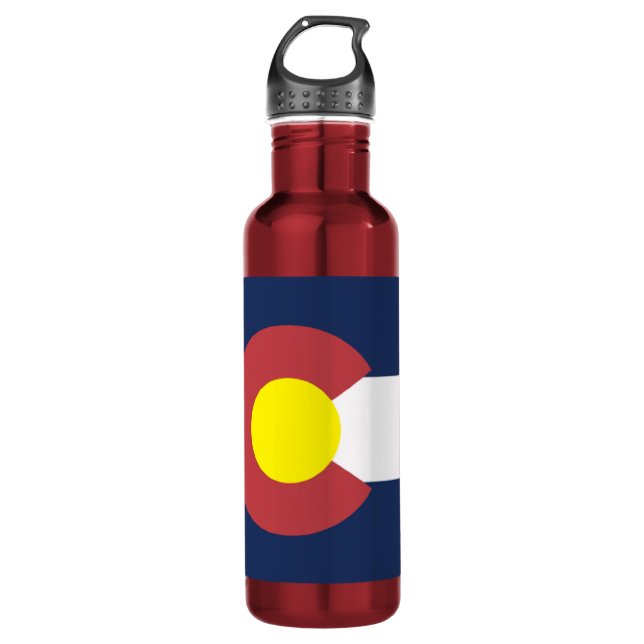 Flag of Colorado 710 Ml Water Bottle (Front)