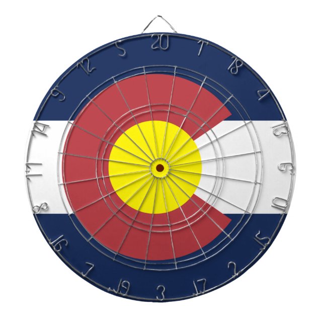 Flag of Colorado Dartboard (Front)