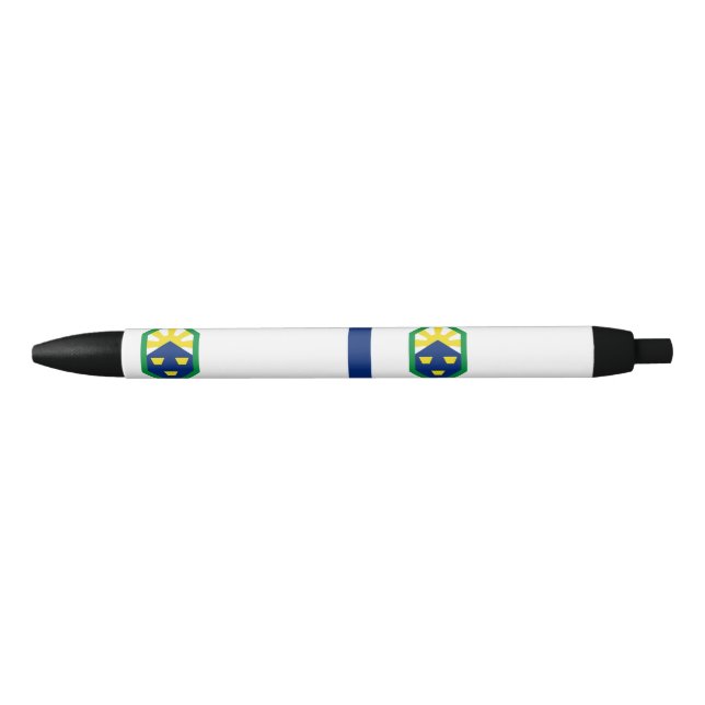 Flag of Colorado Springs, Colorado Black Ink Pen (Front)
