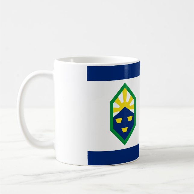 Flag of Colorado Springs, Colorado Coffee Mug (Left)