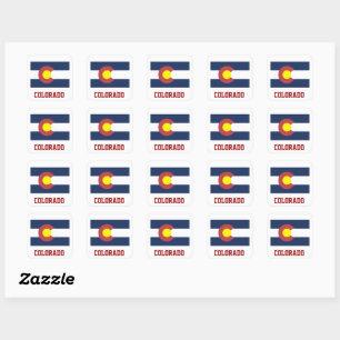 Flag of Colorado Square Sticker