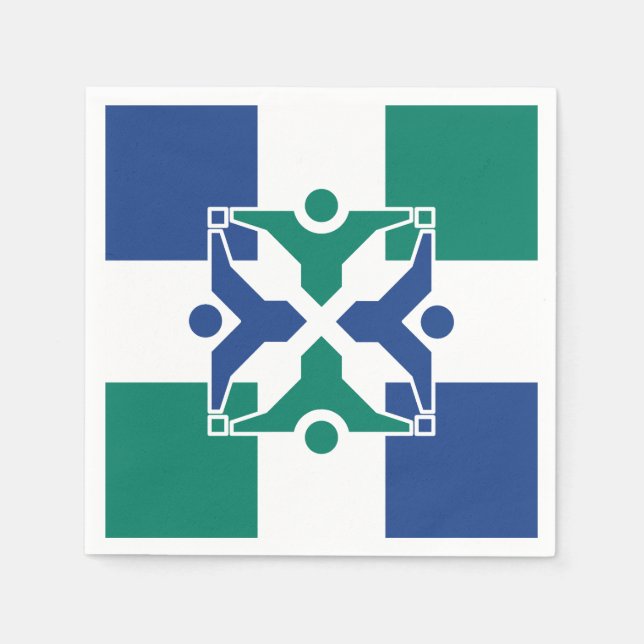 Flag of Columbia, Missouri Napkin (Front)