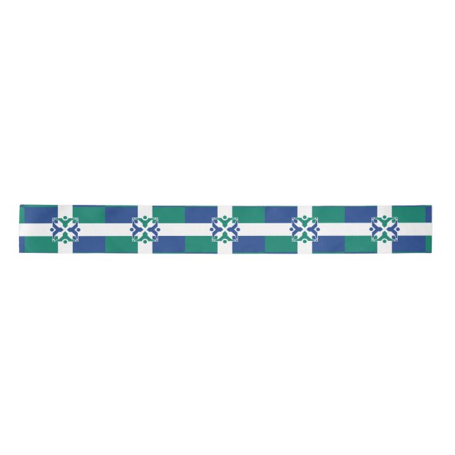 Flag of Columbia, Missouri Satin Ribbon (Front)