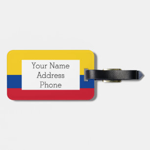 Flag of Columbia, Republic of Colombia Luggage Tag