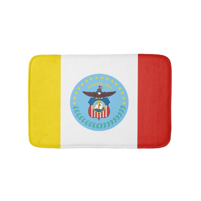 Flag of Columbus, Ohio Bathroom Mat (Front)