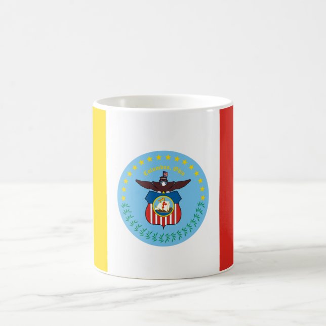 Flag of Columbus, Ohio Coffee Mug (Center)