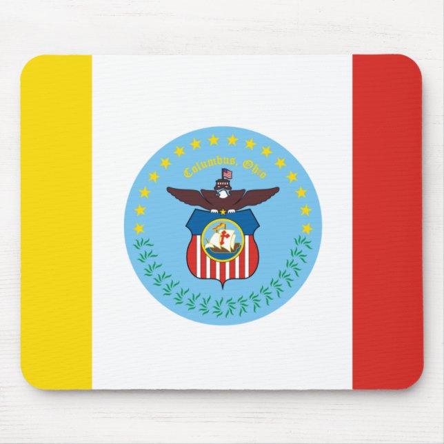Flag of Columbus, Ohio Mouse Mat (Front)