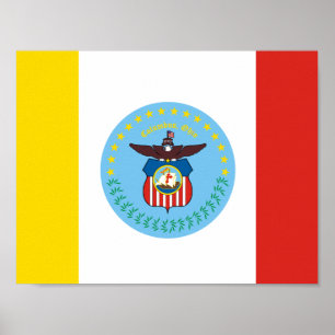 Flag of Columbus, Ohio Poster