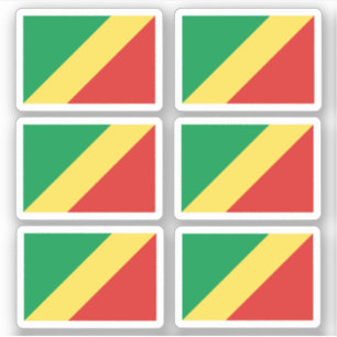 Flag of Congo - a collection Sticker