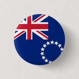 Flag of Cook Islands 3 Cm Round Badge